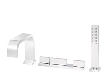 ANDREW - Thermostatic bathtub set with hand shower by RVB - view 2