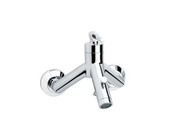 DYNAMIC - 2 hole wall-mounted single handle bathtub mixer by RVB - view 2