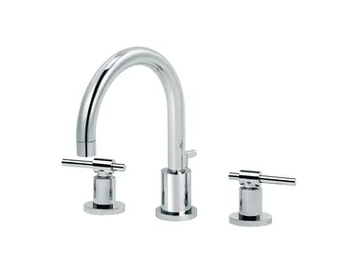 DYNAMIC - 3 hole countertop washbasin mixer with individual rosettes by RVB - view 2