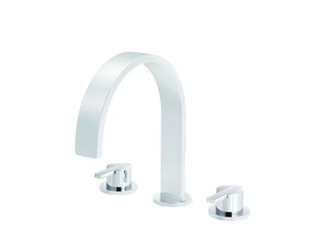 LINE - 3 hole washbasin tap with pop up waste by RVB - view 2