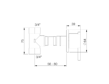 LINE - Concealed stop-valve by RVB - view 3
