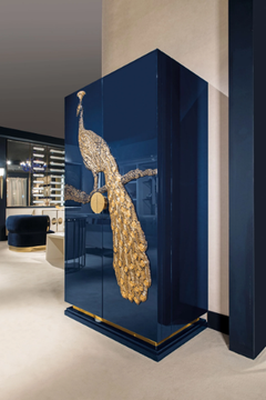 ABSOLUTE - Wooden bar cabinet with integrated lighting by Radice - view 3
