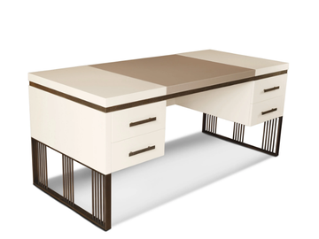 EVE - Rectangular wooden writing desk with drawers by Radice - view 2