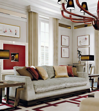 JADE - 3 seater velvet sofa by Radice - view 3
