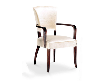 KISS - Velvet chair with armrests by Radice - view 2