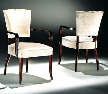 KISS - Velvet chair with armrests by Radice - view 3