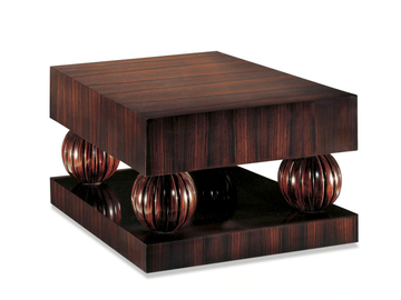 QUEEN - Square ebony coffee table by Radice - view 2