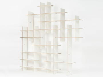 CRISS CROSS - Modular plywood shelving unit by Radis - view 2
