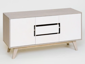 HUH - Plywood sideboard with doors with drawers by Radis - view 2