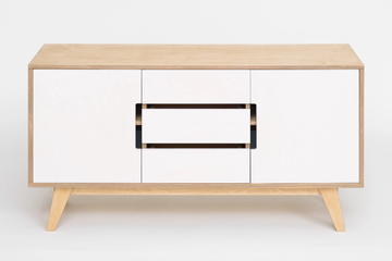 HUH - Plywood sideboard with doors with drawers by Radis - view 3