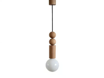 PAULA - Wooden pendant lamp by Radis - view 2