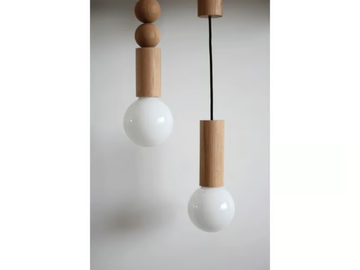 PAULA - Wooden pendant lamp by Radis - view 3