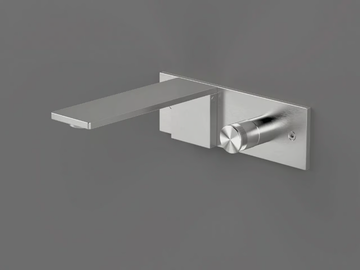 AIN18 - Wall-mounted single handle stainless steel washbasin mixer by Radomonte - view 3