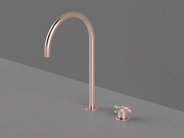 DXN33 - 2 hole countertop single handle washbasin mixer by Radomonte - view 3