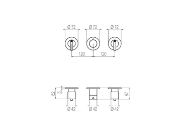 KIRA - KIR60 - Thermostatic steel shower mixer by Radomonte - view 3