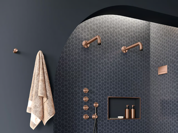 SPN1 - Wall-mounted built-in stainless steel overhead shower by Radomonte - view 3