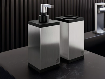 AQX22 - Steel Bathroom soap dispenser by Radomonte - view 2