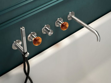 DRN52 - Thermostatic steel bathtub mixer by Radomonte - view 3