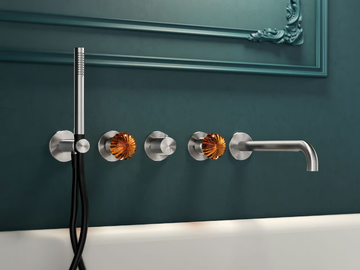DRN52 - Thermostatic steel bathtub mixer by Radomonte - view 2