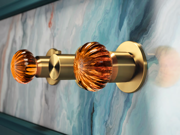 DRN60 - 3 hole thermostatic steel shower mixer by Radomonte - view 3