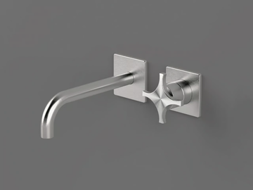 DXN18 - 2 hole wall-mounted single handle washbasin mixer by Radomonte - view 2
