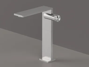 AIC3 - Countertop single handle stainless steel washbasin mixer without waste by Radomonte - view 2