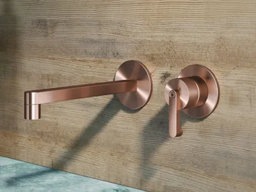 KIRA - KIR18 - Wall-mounted steel washbasin mixer by Radomonte - view 2