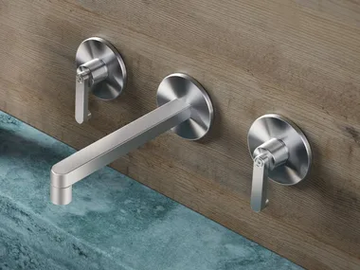 KIRA - KIR28 - Wall-mounted steel washbasin mixer by Radomonte - view 2