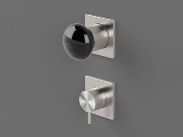 MIR5 - 2 hole thermostatic shower mixer with diverter by Radomonte - view 2