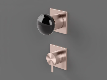 MIR5 - 2 hole thermostatic shower mixer with diverter by Radomonte - view 3