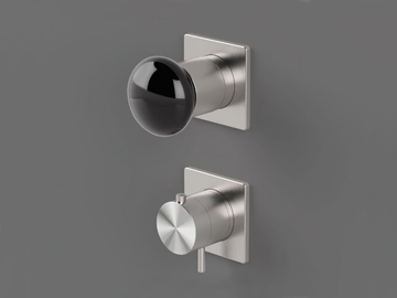 MIR53 - 2 hole thermostatic shower mixer with diverter by Radomonte - view 2