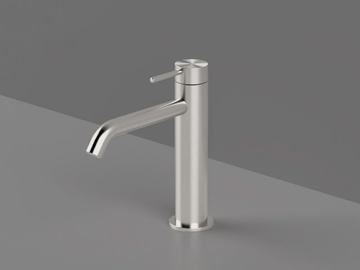 TKI92 - Countertop single handle steel washbasin mixer by Radomonte - view 2