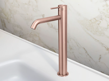 TKI93 - Countertop single handle steel washbasin mixer by Radomonte - view 2
