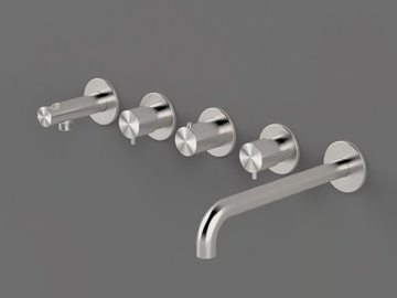 TKN52 - Wall-mounted thermostatic bathtub set by Radomonte - view 3