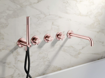 TKN52 - Wall-mounted thermostatic bathtub set by Radomonte - view 2