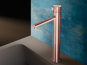 TXQ93 - Countertop single handle steel washbasin mixer by Radomonte - view 2