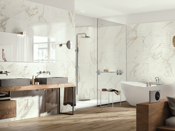 BISTROT - Porcelain stoneware wall tiles with marble effect by Ragno - view 2