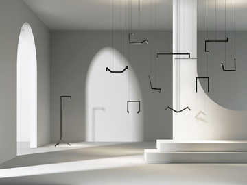 HANGMAN - LED adjustable swivel aluminium pendant lamp by Rakumba - view 3