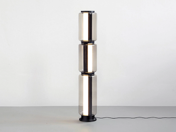 KYN - Glass and aluminium lantern / floor lamp by Rakumba - view 2