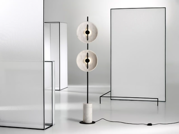 MITO - LED Carrara marble floor lamp by Rakumba - view 3