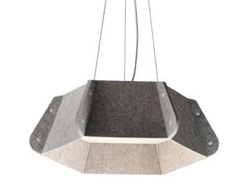 HEKTA - LED recycled poolyester acoustic pendant lamp by Rakumba - view 2