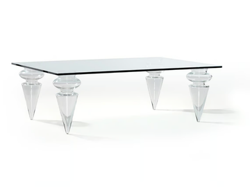 GRAN CANAL - Rectangular glass coffee table by Reflex - view 2