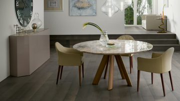 LEM 72 - Round glass table with Lazy Susan by Reflex - view 3