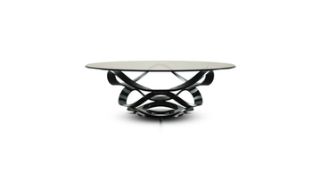 NEOLITICO - Round glass coffee table by Reflex - view 3