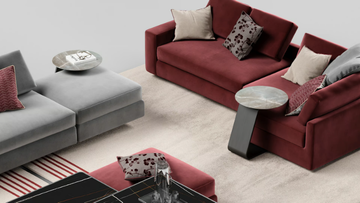 OH - Round Marble glass coffee table by Reflex - view 3