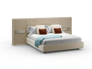 OH XL - Leather double bed with high headboard by Reflex - view 2