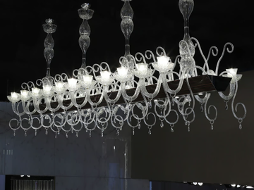 PALAZZO DUCALE - LED Murano glass pendant lamp by Reflex - view 2