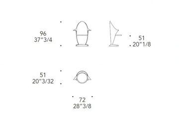 PETALO - Wooden chair with fabric cover and armrests by Reflex - view 3