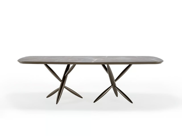 PITTO 72 - Rectangular glass dining table by Reflex - view 3