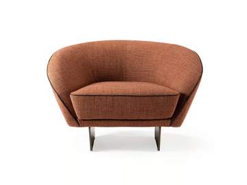 SEGNO - Fabric armchair with armrests by Reflex - view 3